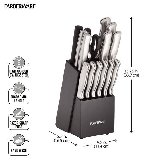 Farberware Stainless Steel Knife Block Set